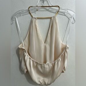 H&M Elegant Cream Halter Top